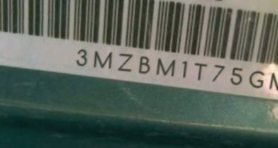 VIN prefix 3MZBM1T75GM3