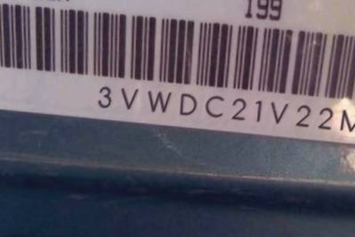 VIN prefix 3VWDC21V22M8