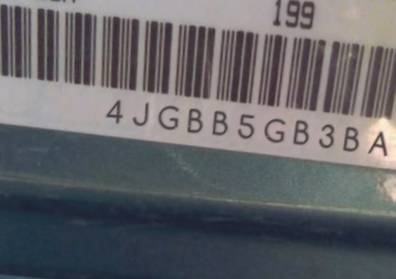 VIN prefix 4JGBB5GB3BA7