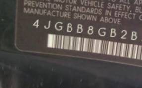 VIN prefix 4JGBB8GB2BA6