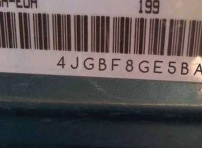 VIN prefix 4JGBF8GE5BA6