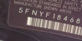 VIN prefix 5FNYF18468B0