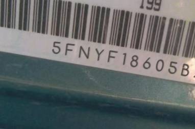 VIN prefix 5FNYF18605B2