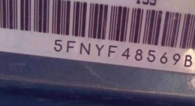 VIN prefix 5FNYF48569B0
