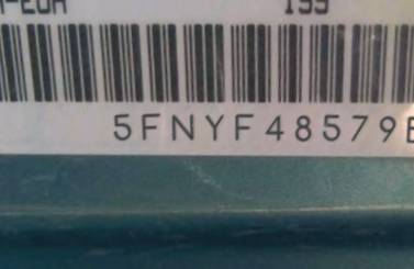 VIN prefix 5FNYF48579B0
