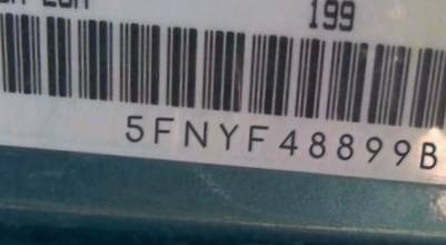 VIN prefix 5FNYF48899B4