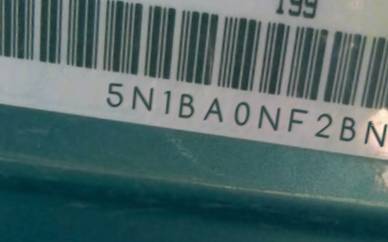 VIN prefix 5N1BA0NF2BN6