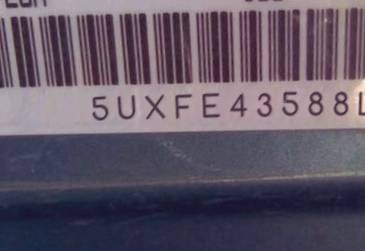 VIN prefix 5UXFE43588L0