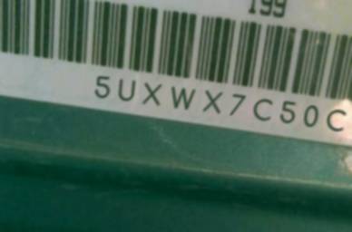 VIN prefix 5UXWX7C50CL8