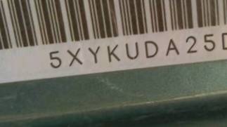 VIN prefix 5XYKUDA25DG3