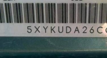 VIN prefix 5XYKUDA26CG1