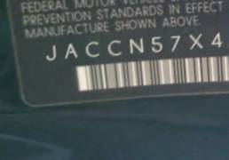 VIN prefix JACCN57X417D