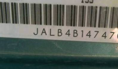 VIN prefix JALB4B147470