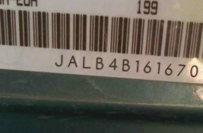 VIN prefix JALB4B161670