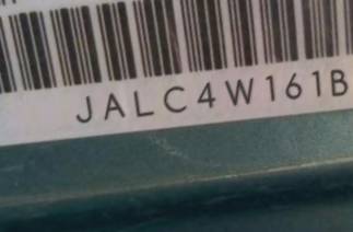 VIN prefix JALC4W161B70