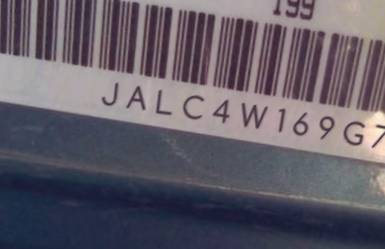 VIN prefix JALC4W169G7K