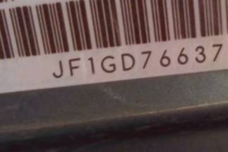 VIN prefix JF1GD76637L5