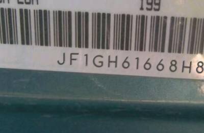 VIN prefix JF1GH61668H8