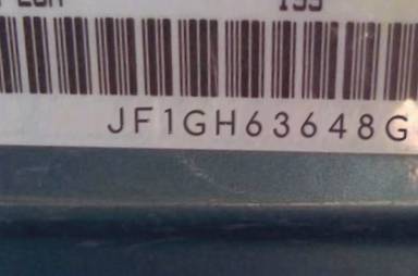 VIN prefix JF1GH63648G8