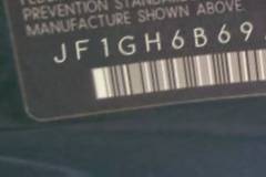 VIN prefix JF1GH6B69AG8