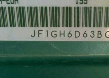 VIN prefix JF1GH6D63BG8