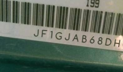 VIN prefix JF1GJAB68DH0
