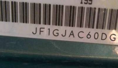VIN prefix JF1GJAC60DG0