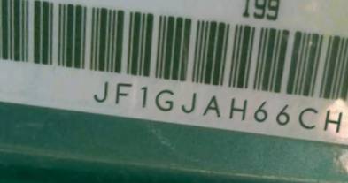 VIN prefix JF1GJAH66CH0
