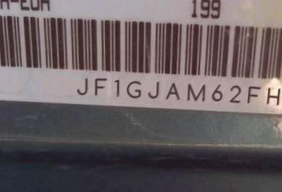 VIN prefix JF1GJAM62FH0