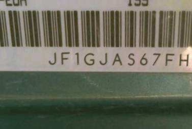 VIN prefix JF1GJAS67FH0
