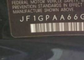 VIN prefix JF1GPAA66G83