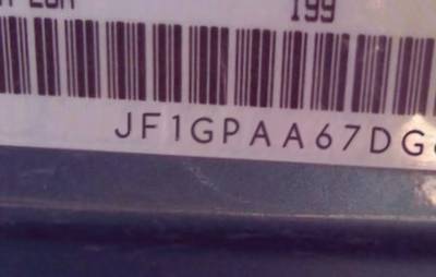 VIN prefix JF1GPAA67DG8