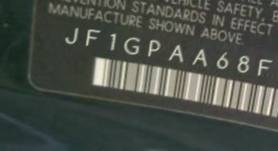 VIN prefix JF1GPAA68FH2