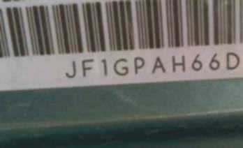 VIN prefix JF1GPAH66DH2