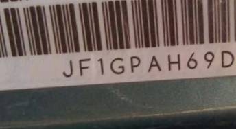 VIN prefix JF1GPAH69D28
