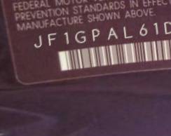 VIN prefix JF1GPAL61DH8