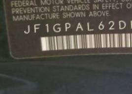VIN prefix JF1GPAL62DH2