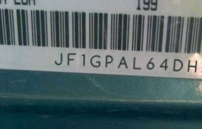 VIN prefix JF1GPAL64DH2