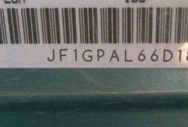 VIN prefix JF1GPAL66D18