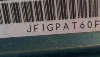 VIN prefix JF1GPAT60F82