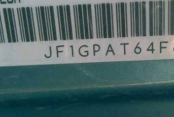 VIN prefix JF1GPAT64F82