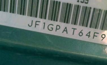 VIN prefix JF1GPAT64F92