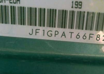 VIN prefix JF1GPAT66F82