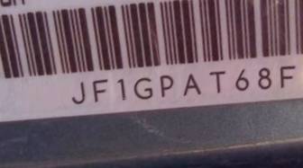 VIN prefix JF1GPAT68F92