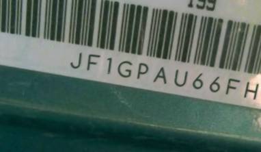 VIN prefix JF1GPAU66FH2