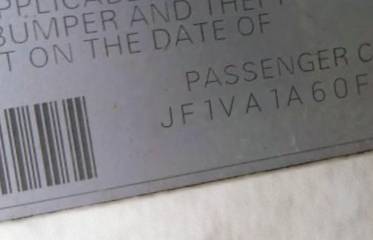 VIN prefix JF1VA1A60F98