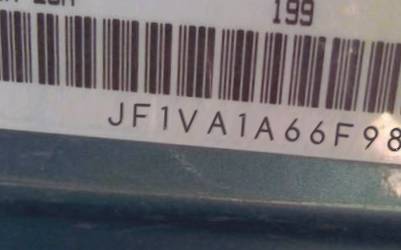 VIN prefix JF1VA1A66F98