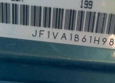 VIN prefix JF1VA1B61H98