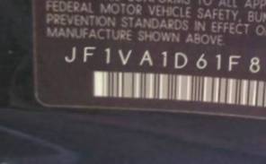 VIN prefix JF1VA1D61F88