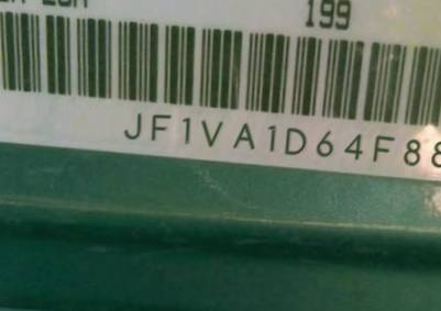 VIN prefix JF1VA1D64F88